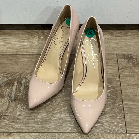 Classic Pinkish Nude Pumps - Picture 8 of 9